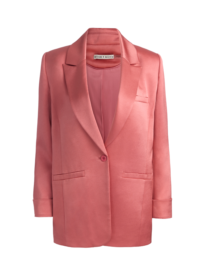 BILLIE BOXY BLAZER - DEEP ROSE image 5 - ALICE + OLIVIA