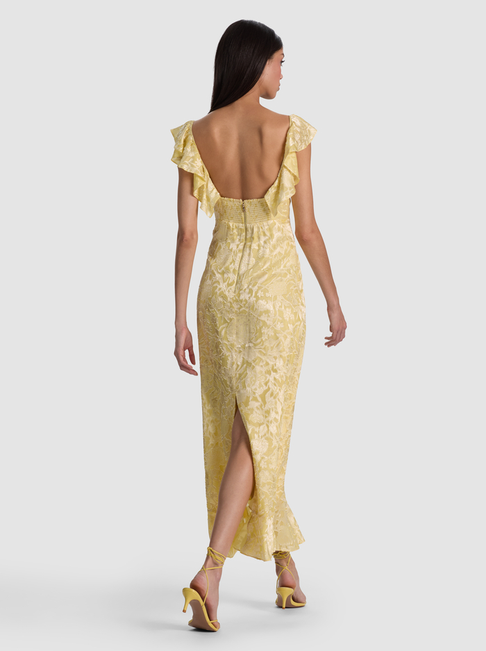 GEMMA MIDI DRESS - BUTTER image 2 - ALICE + OLIVIA