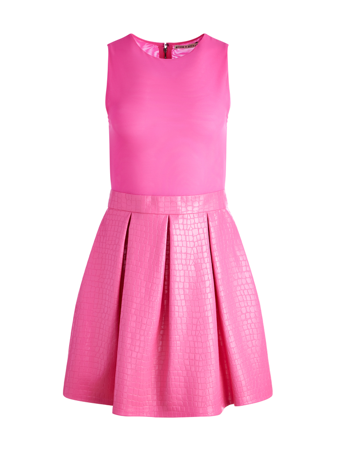 CHARA VEGAN MINI DRESS - FRENCH ROSE image 5 - ALICE + OLIVIA