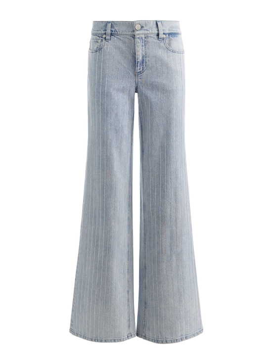 ROCKSTAR BLUE/CLEAR CRYSTAL PI-AMAZING EMBELLISHED JEAN