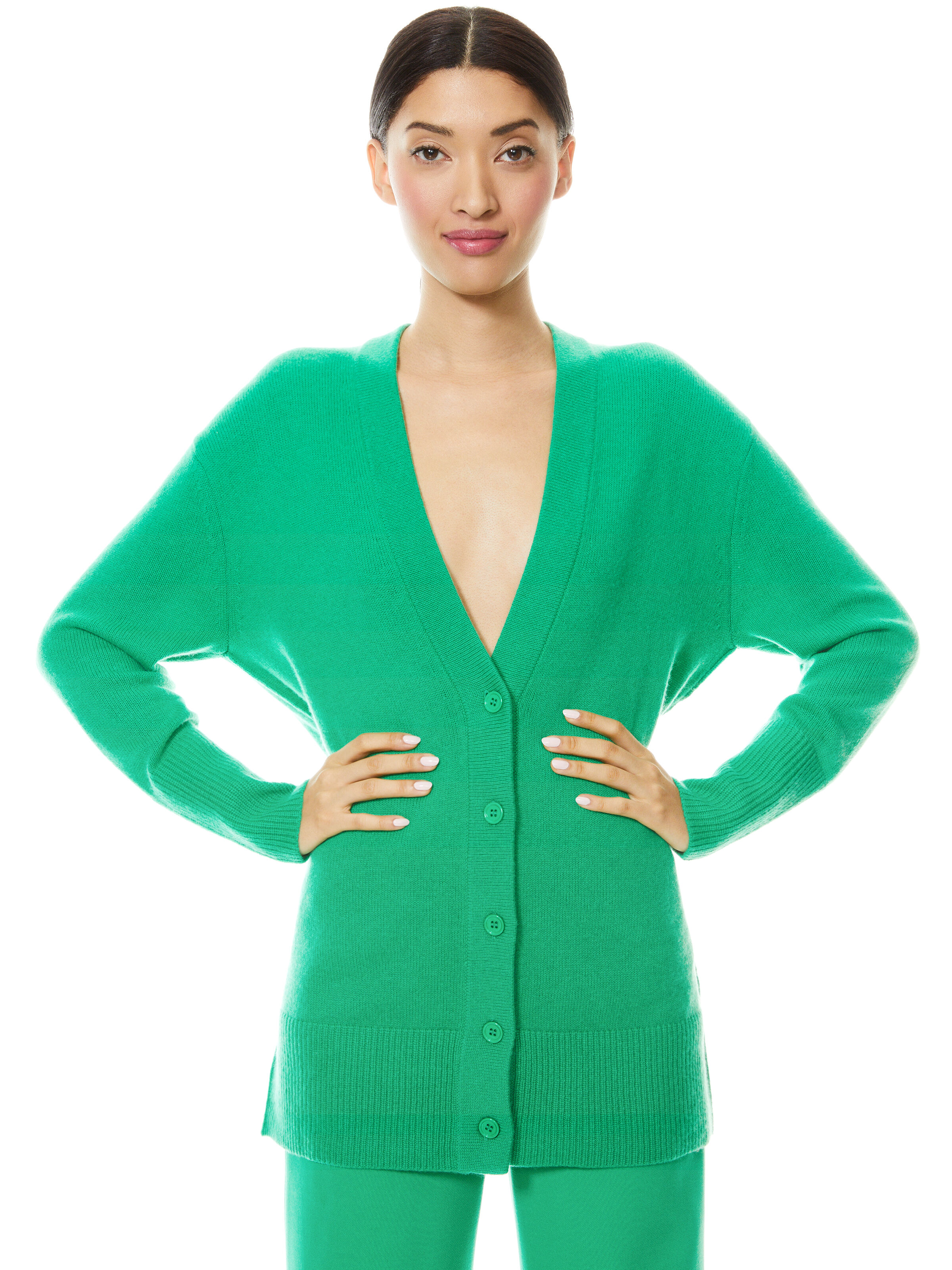 oversized v neck cardigan