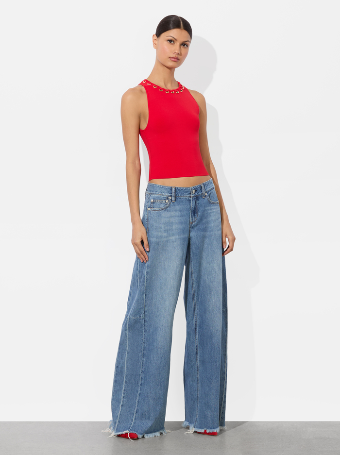 STU BAGGY JEAN - LIVIA VINTAGE BLUE image 4 - Alice And Olivia