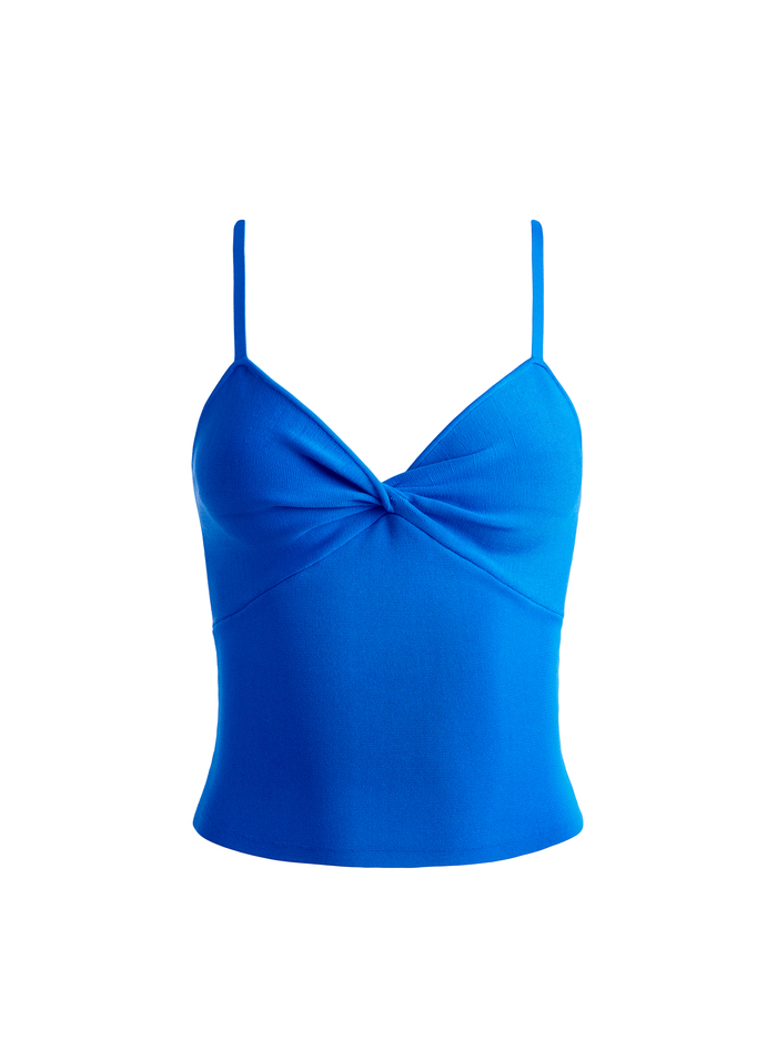 RHONA TWIST FRONT TANK - SAPPHIRE image 5 - Alice And Olivia