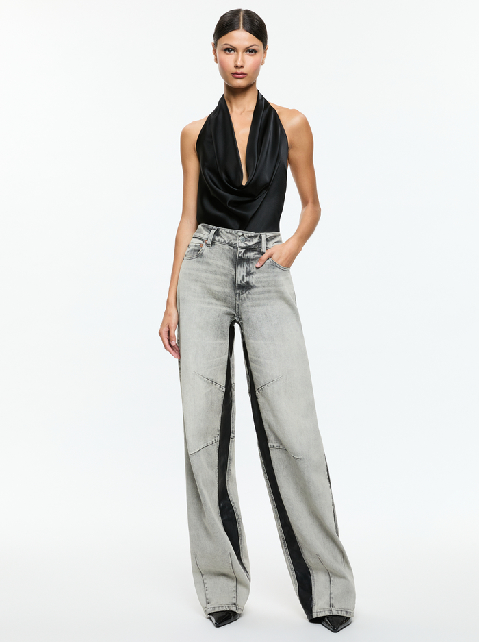 AYANNA CROP TOP - BLACK image 1 - Alice And Olivia