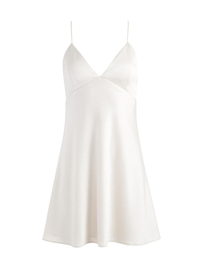 JULIETTA MINI SLIP DRESS - CHAMPAGNE image 5 - Alice And Olivia