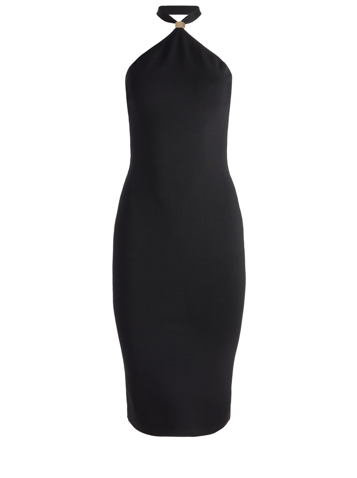 NOE HALTER DRESS - BLACK image 5 - Alice And Olivia