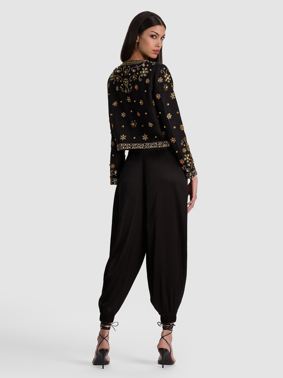 BLACK/MULTI-KIDMAN EMBELLISHED JACKET