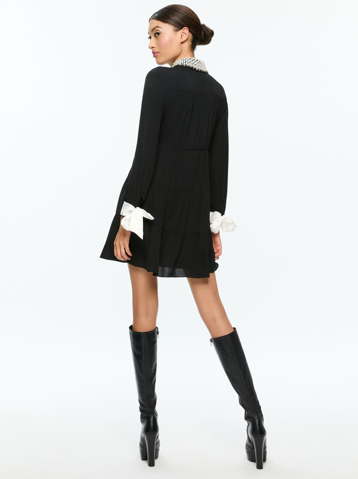 MEEKO MINI DRESS - BLACK image 2 - Alice And Olivia
