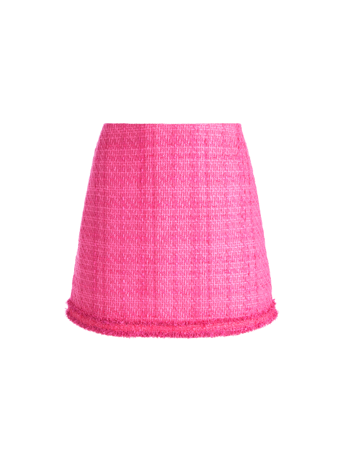 RILEY MINI SKIRT - WILD PINK image 5 - Alice And Olivia
