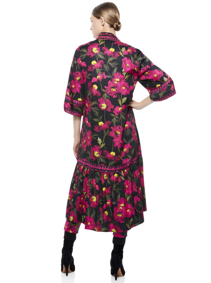 DOTTIE REVERSIBLE KIMONO - SHOW ME LOVE LIME PUNCH MULTI image 1 - Alice And Olivia