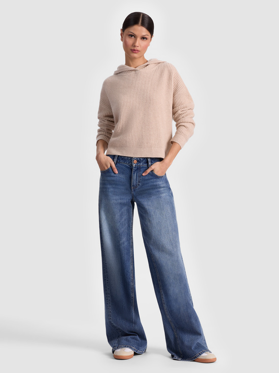 OATMEAL HEATHER-EMMANUELLE CASHMERE HOODIE