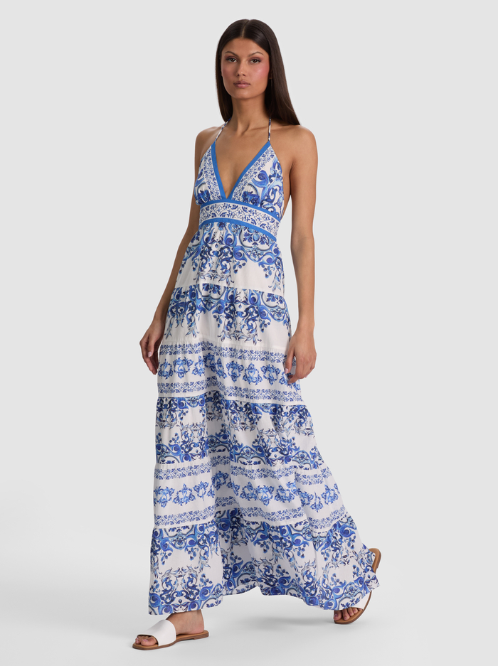 KAROLINA TIERED MAXI DRESS - SOLSTICE image 3 - ALICE + OLIVIA