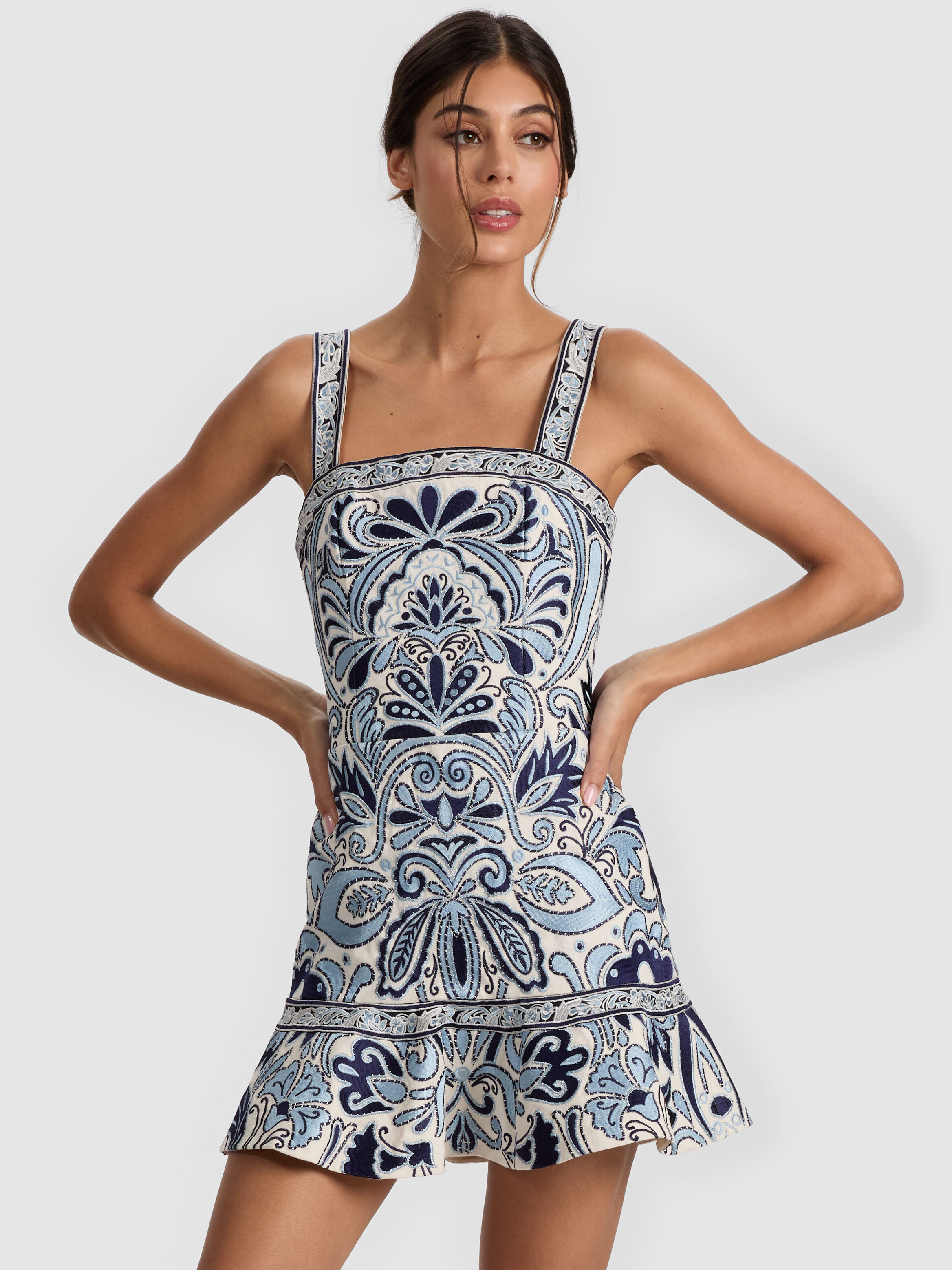 Designer Mini Dresses | A-line, Denim, Floral | Alice + Olivia