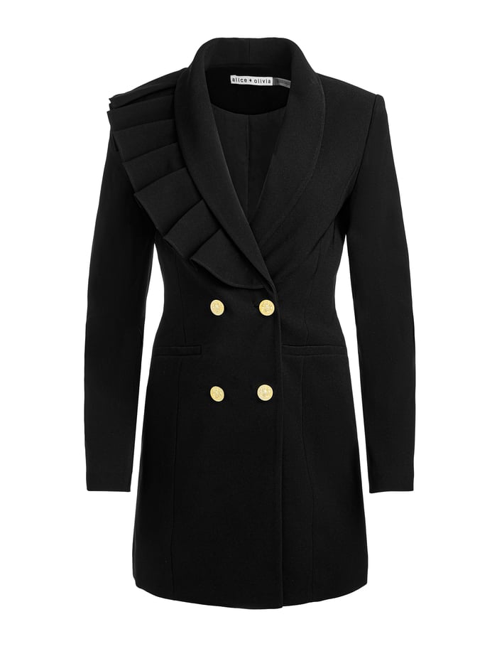 LATOYA BLAZER MINI DRESS - BLACK image 5 - Alice And Olivia