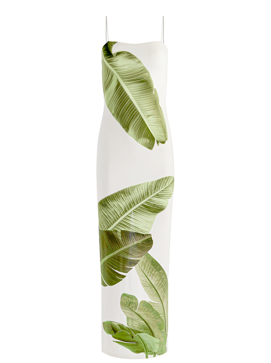 JUNGLE PALM OFF WHITE-FIFI MAXI DRESS