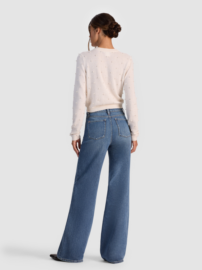 DOLLIE EMBELLISHED CARDIGAN - ECRU image 2 - Alice And Olivia