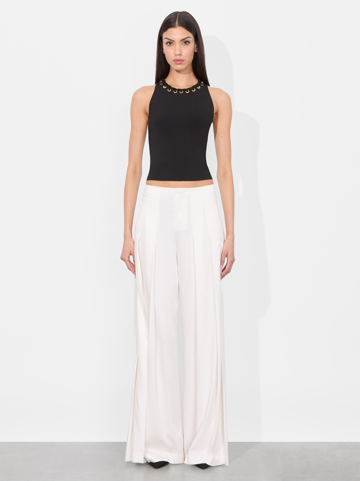 HEIDI GROMMET TANK - BLACK image 4 - Alice And Olivia