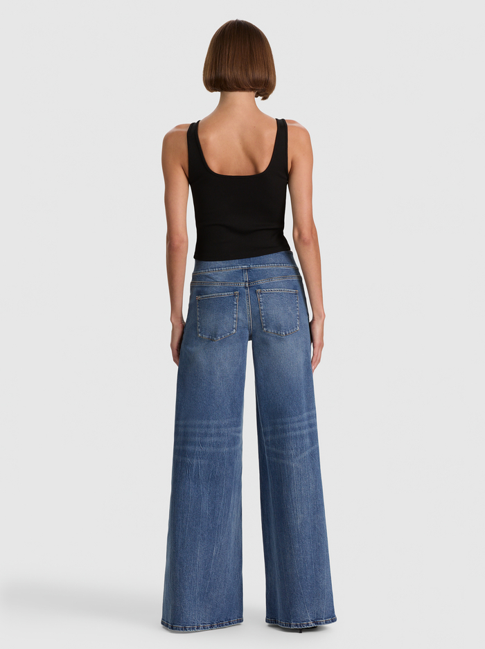 STANLEY CINCH BUCKLE JEAN - BROOKLYN BLUE image 2 - ALICE + OLIVIA