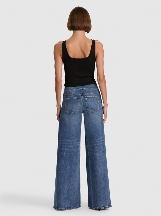 BROOKLYN BLUE-STANLEY CINCH BUCKLE JEAN