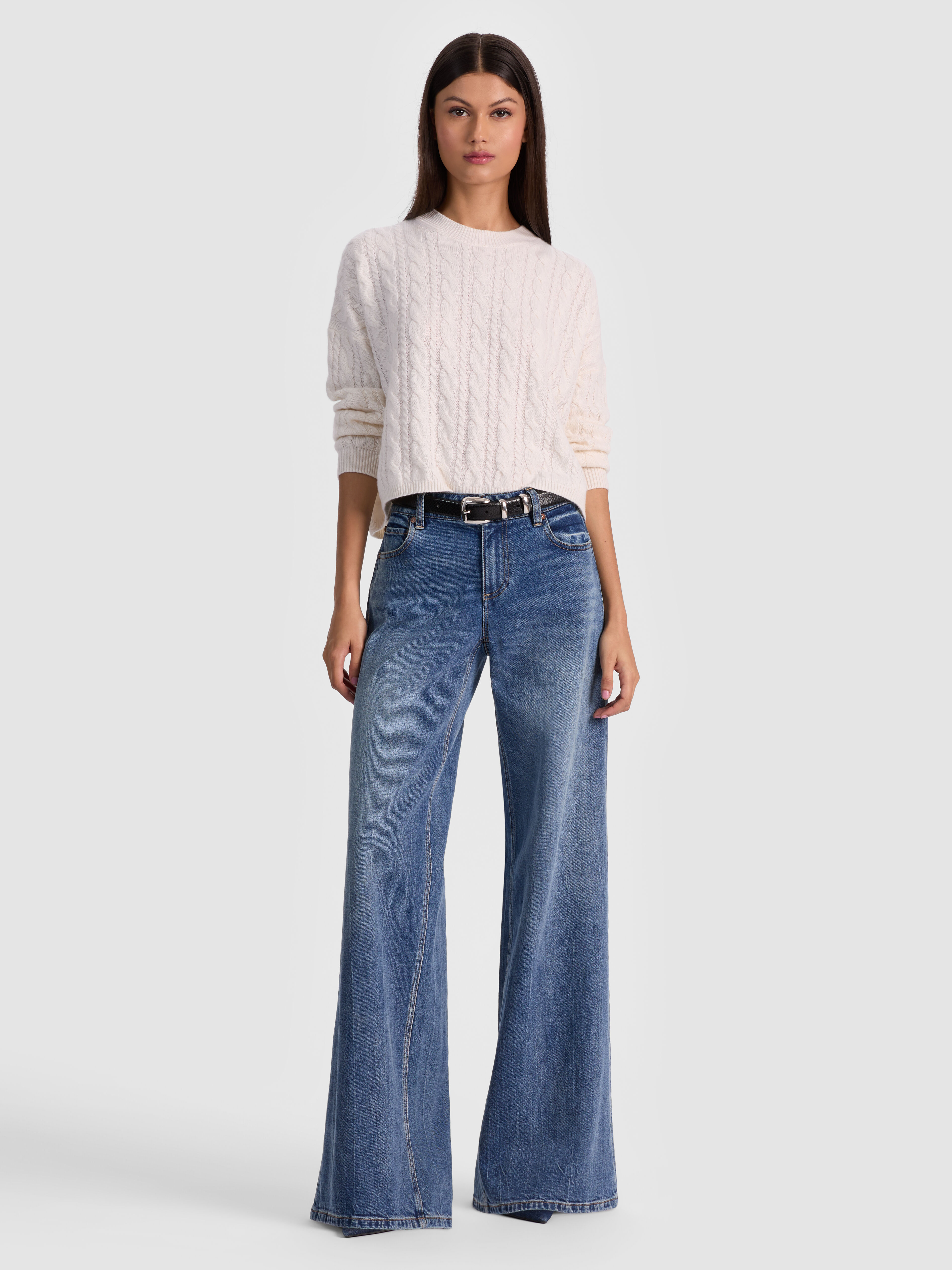 Chic Jean In Brooklyn Blue | Alice + Olivia