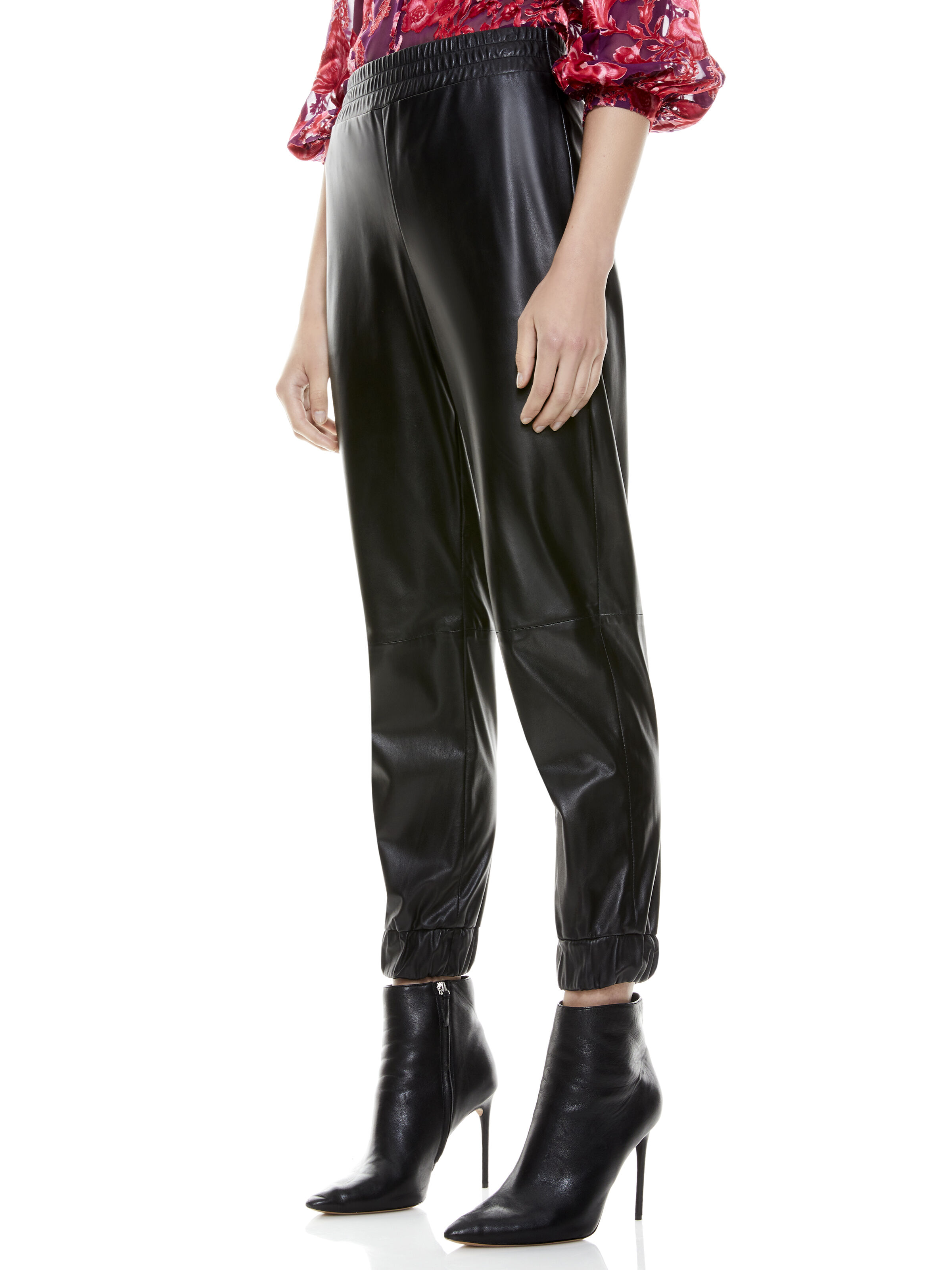 alice and olivia leather pants