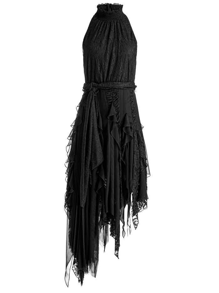 MARZITA LACE MIDI DRESS - BLACK image 6 - Alice And Olivia