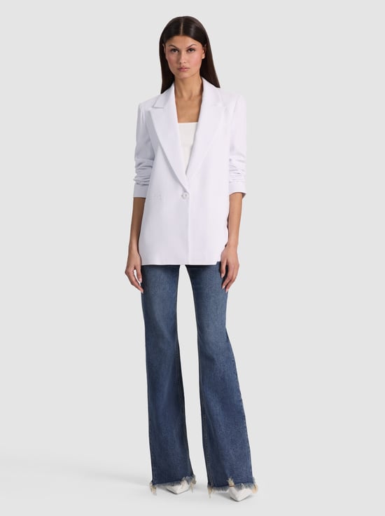 WHITE-DENNY BOYFRIEND BLAZER