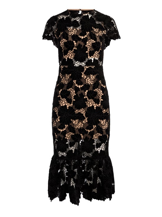 BLACK-CLOVER OPEN BACK MIDI DRESS