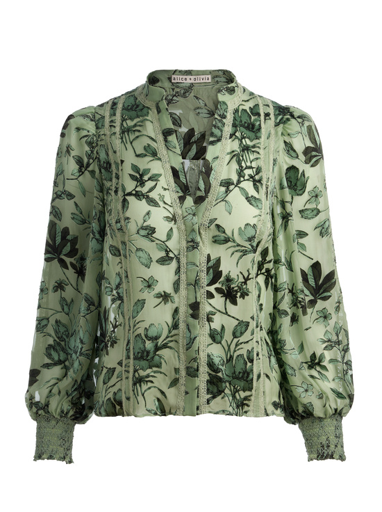 MYSTIC GARDEN SAGE-ARLETTE BLOUSE