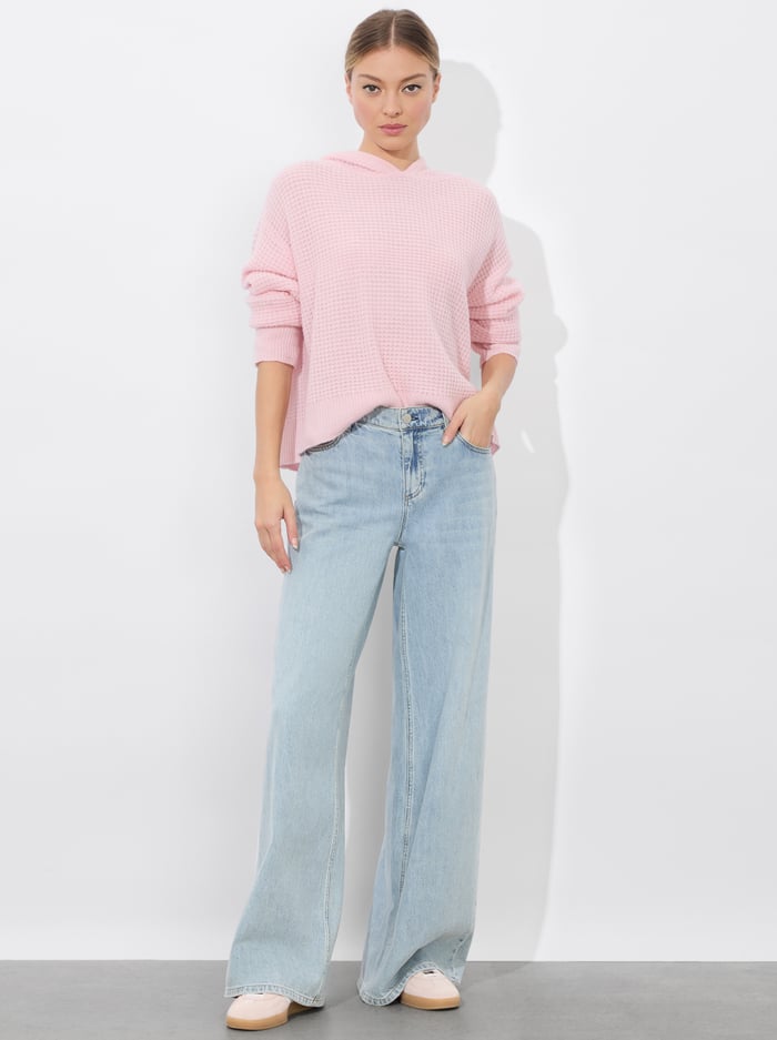 EMMANUELLE CASHMERE HOODIE - SHELL PINK image 2 - Alice And Olivia