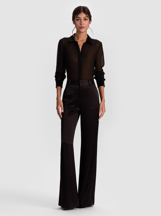 BLACK/BLACK-WILLA COMBO BLOUSE