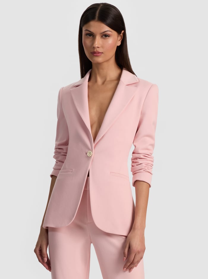 BLAKE FITTED BLAZER - ENGLISH ROSE - ALICE + OLIVIA