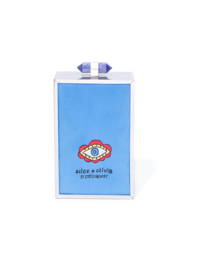 SOPHIA HAMSA EMBELLISHED CLUTCH - MULTI image 2 - Alice And Olivia