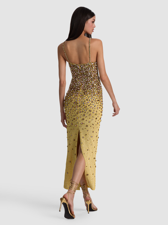 BUTTER-NINA EMBELLISHED MIDI GOWN