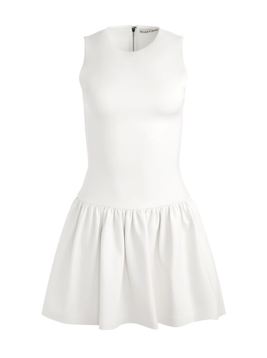 OFF WHITE-ELLA DROP WAIST MINI DRESS