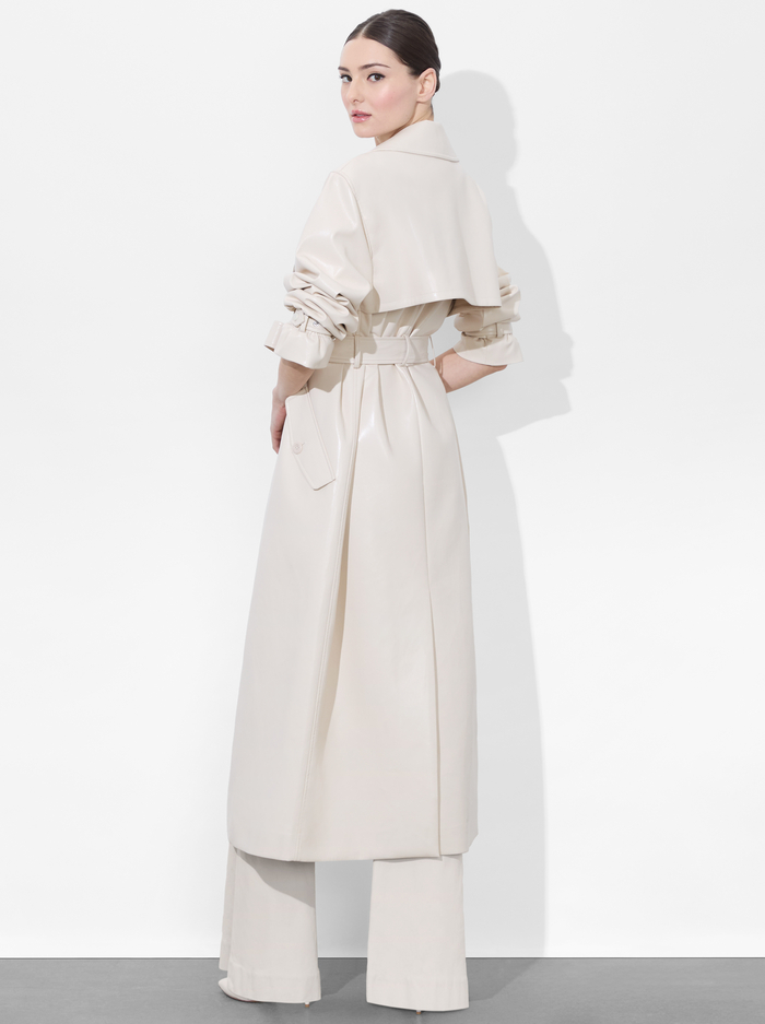 SULLIVAN VEGAN TRENCH - CHINO image 2 - Alice And Olivia