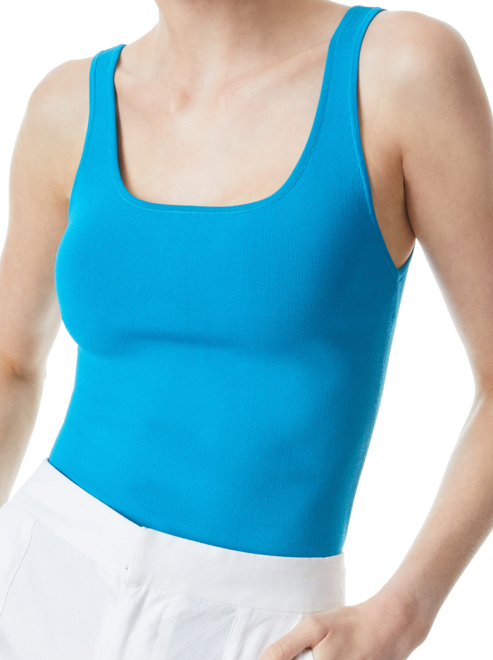 DARYN SWEATER TANK - OCEAN BLUE image 3 - Alice And Olivia