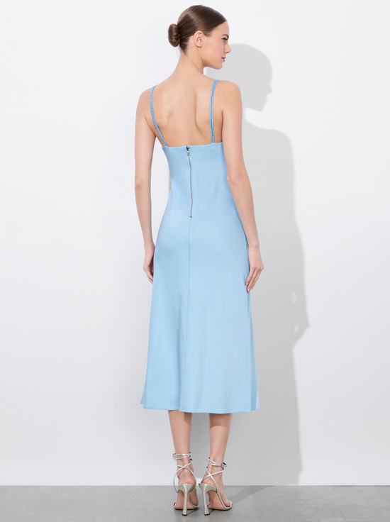 MINERAL BLUE-KIRO SLIP DRESS