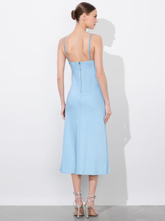 KIRO SLIP DRESS - MINERAL BLUE image 2 - Alice And Olivia