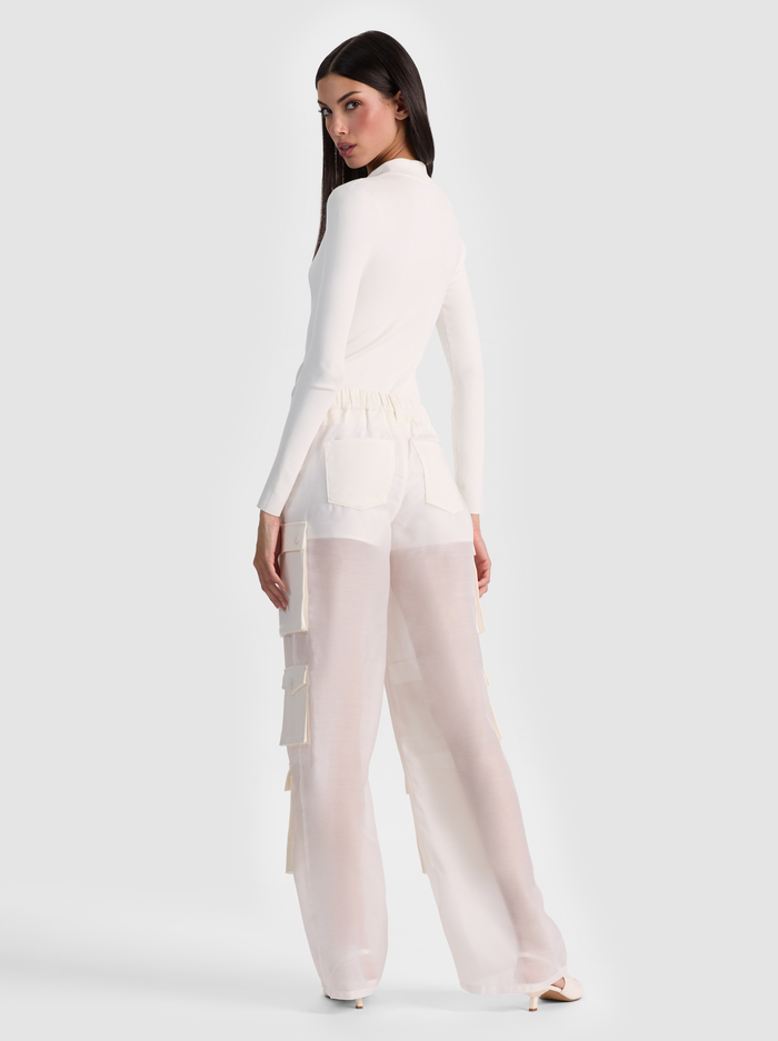 KEENAN POLO BODYSUIT - SOFT WHITE image 2 - ALICE + OLIVIA