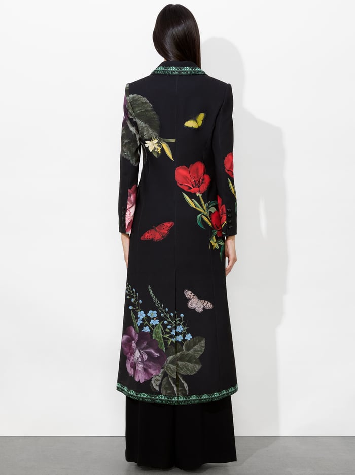 BRET LONG BLAZER - IN THE WIND FLORAL image 2 - Alice And Olivia