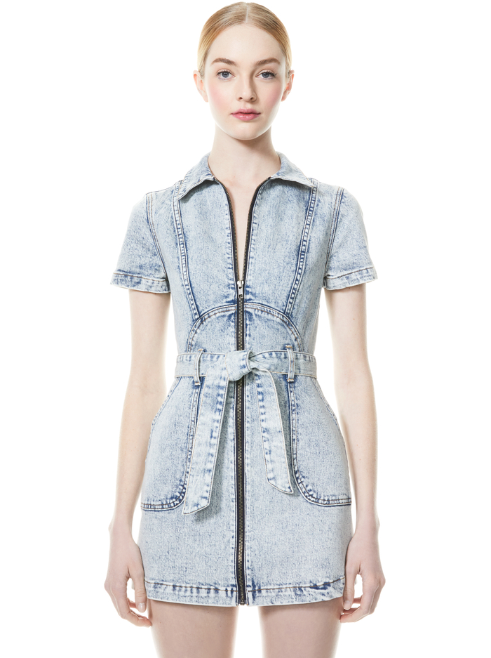 GORGEOUS ZIP UP MINI DRESS - ROAD TRIP image 2 - ALICE + OLIVIA