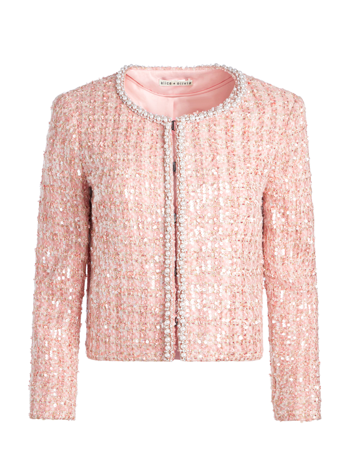 KIDMAN JACKET - PEARL BLUSH image 6 - Alice And Olivia