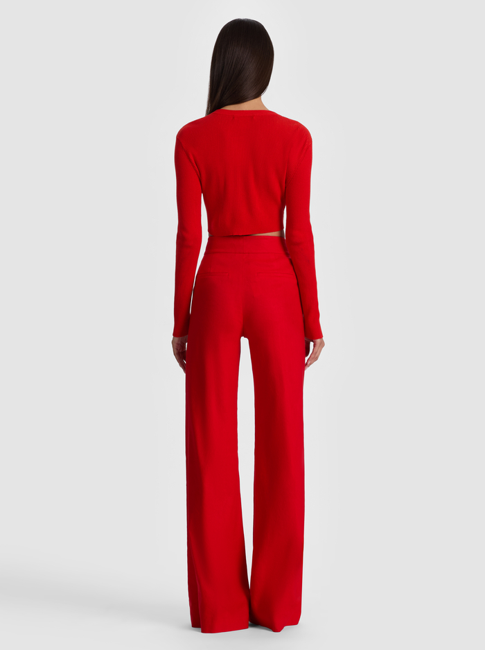 CARSON CARDIGAN - CHILI PEPPER image 2 - ALICE + OLIVIA