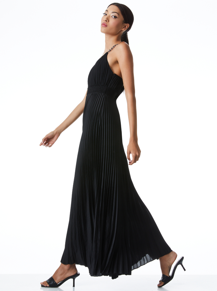 GLORIA CHAIN STRAP JUMPSUIT - BLACK image 2 - ALICE + OLIVIA