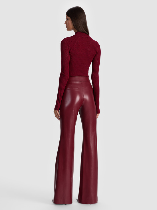 OXBLOOD-ANDREW VEGAN PANT
