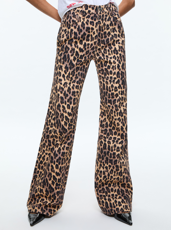 Weezy Leopard Jean In Spotted Leopard Dark Tan | Alice + Olivia Weezy Leopard Jean In Spotted Leopard Dark Tan | Alice + Olivia