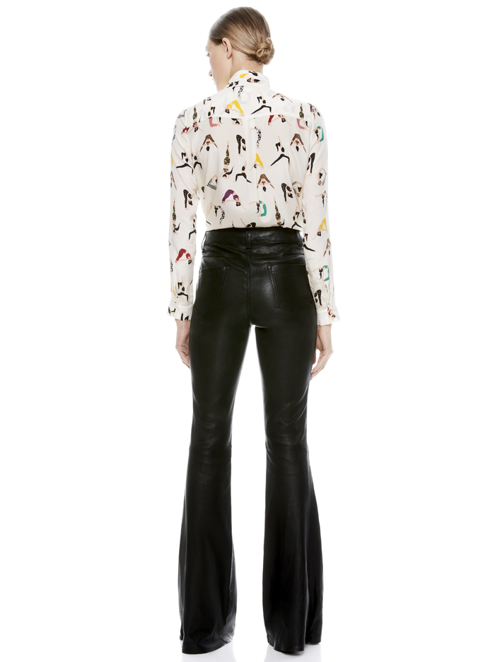 JEANNIE BOW COLLAR BLOUSE - YOGA STACE image 1 - ALICE + OLIVIA