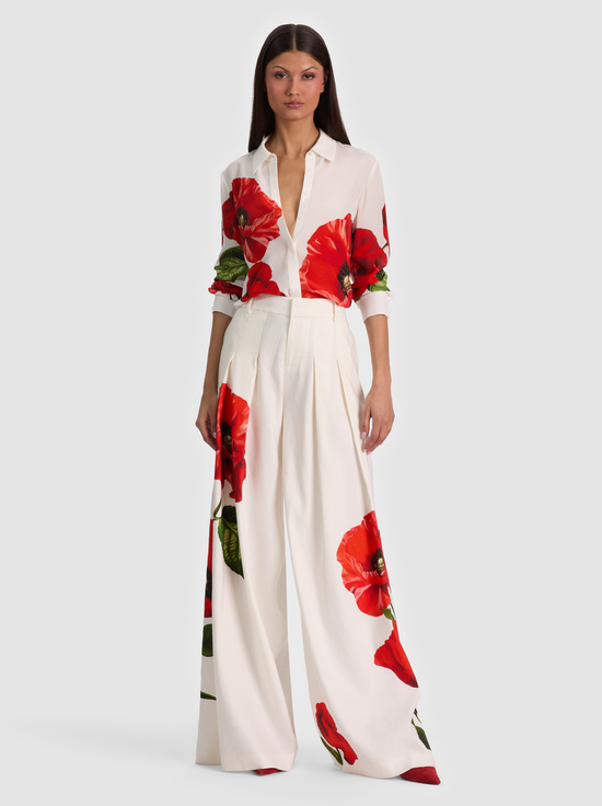 SUMMER POPPY-WILLA SILK BLOUSE