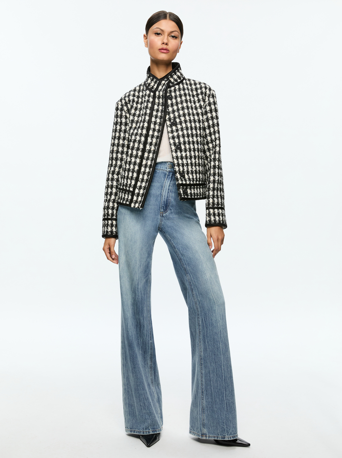 CORWIN JACKET - BLACK/WHITE image 1 - Alice And Olivia